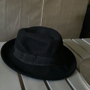 Black bowler style hat